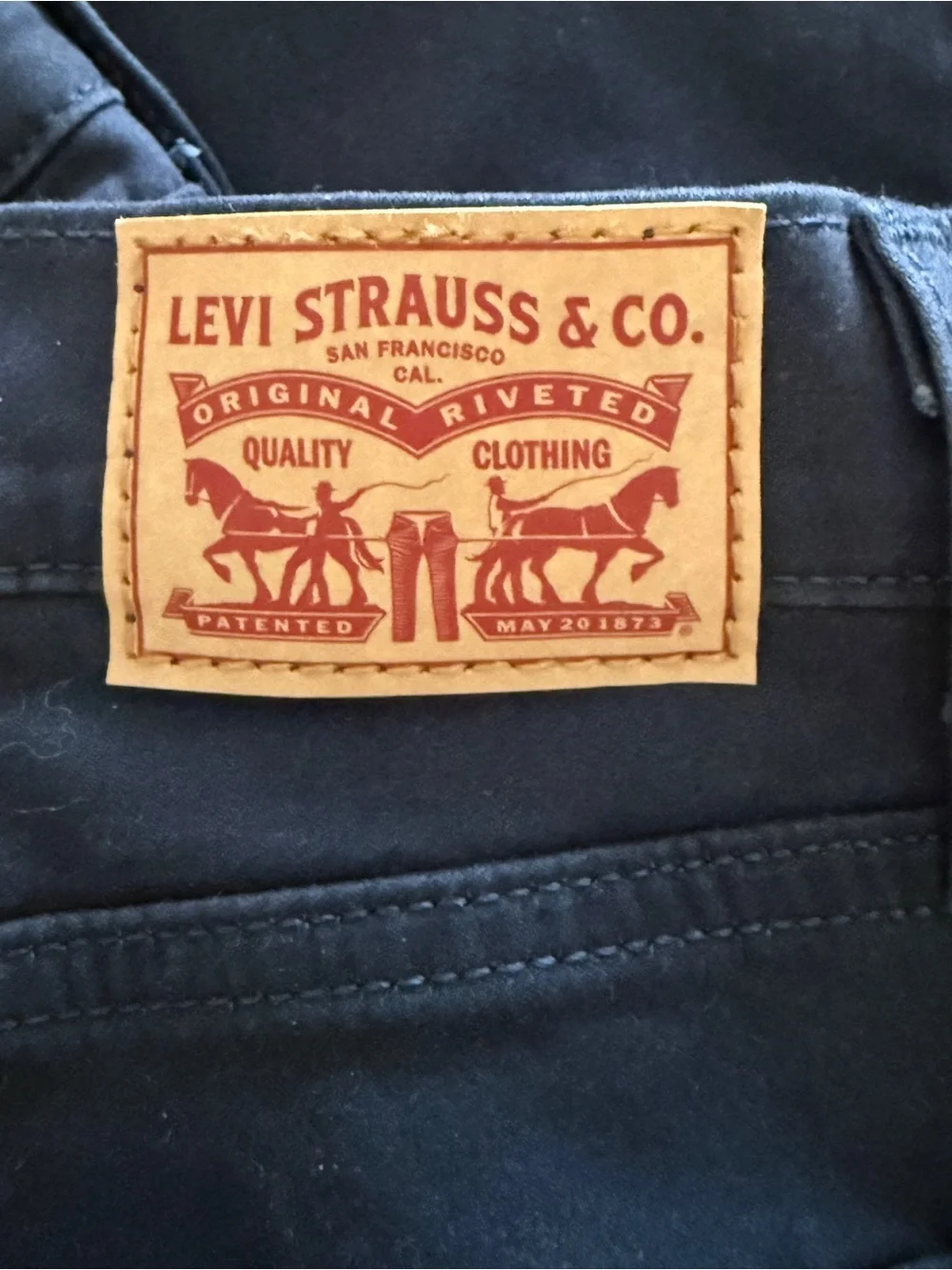 Levi's Black stretch Straight Leg Men's Jeans